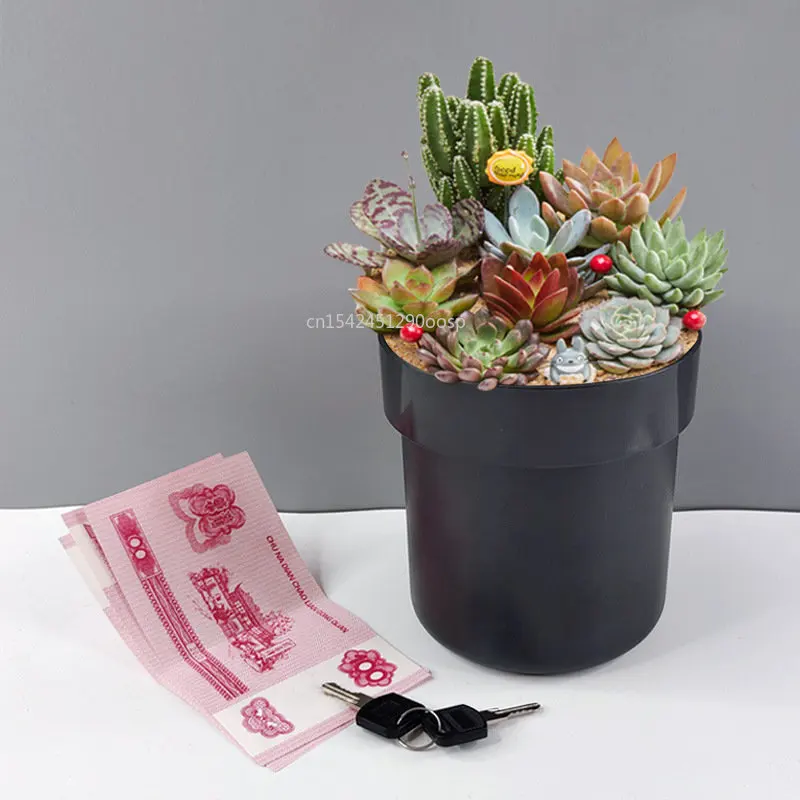 Tirelire privée secrète à Double couche, Pot de fleurs caché, cache-plante Surprise, clés d'argent, bijoux, objets de valeur