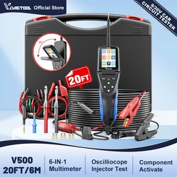 VDIAGTOOL V500 Automotive Power Circuit Probe 9-30V Car Electric Circuit Tester with Oscilloscope Multimeter Injector Relay