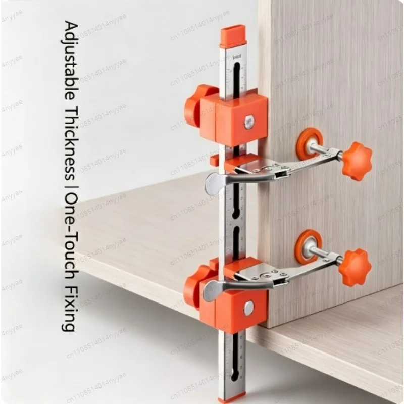 Adjustable Drawer Rail Assistant Drawer Rail Quick Positioning Punching Installation Drawer Slide Jig Mounting Woodwork Tool