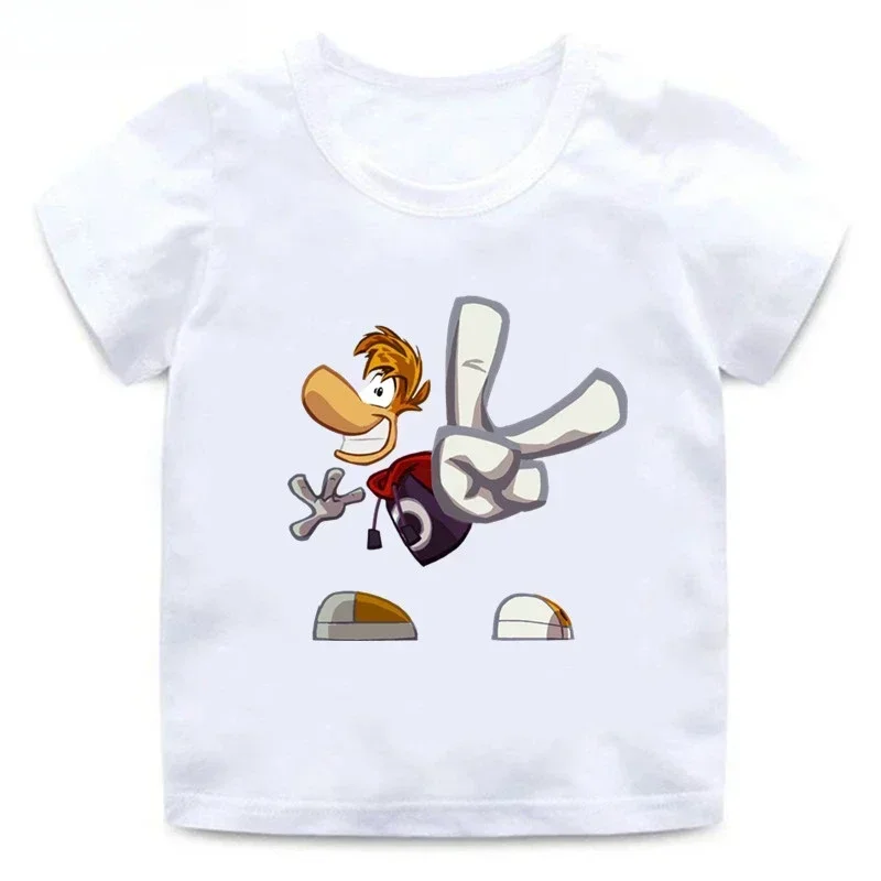 Rayman Legends Adventures Game Graphic Children Teen T-Shirt Boy Girl Clothing Summer Cotton T Shirt Fashion Kid Baby Top Tee