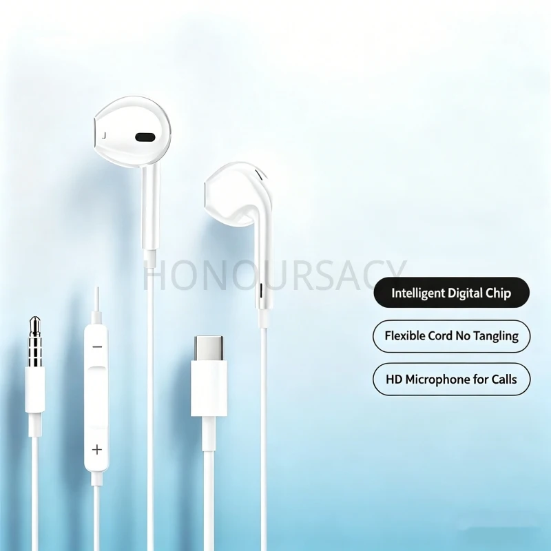 

Проводная стереогарнитура HiFi с микрофоном HD для звонков и шумоподавлением, совместимая с телефоном, планшетом, ноутбуком, ПК, для игр