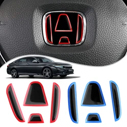 Car Steering Wheel Front Rear Sticker For Honda Accord Civic Spirior City FIT CRV Emblem Badge Logo Protective Decals Decoration