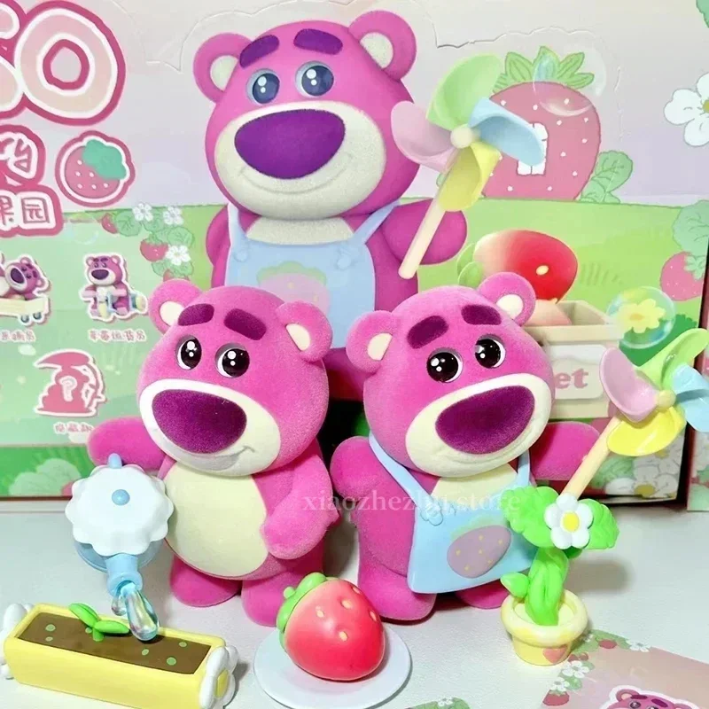 Disney lotso morango pomar série caixa cega anime misterioso surpresa figura modelo boneca dos desenhos animados brinquedo crianças presente decoração