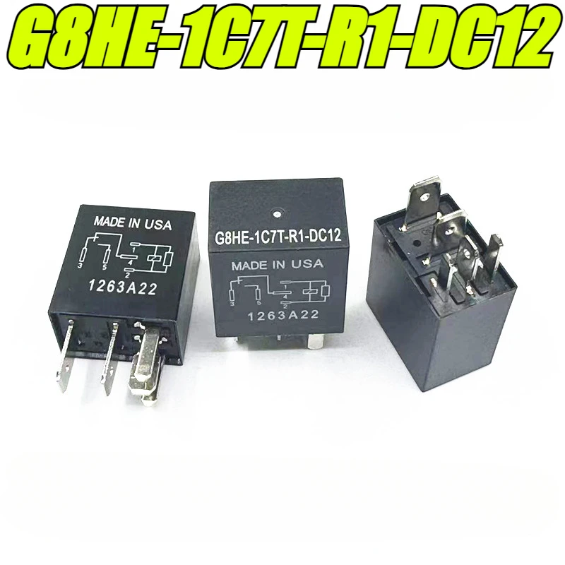 （Brand New Original）1pcs/lot 100% original genuine relay:G8HE-1C7T-R1-DC12 12VDC 5pins Automotive relay