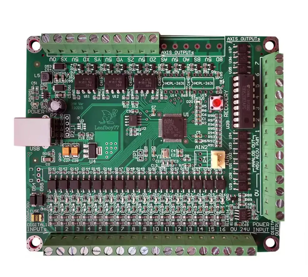 

Интерфейсная плата Mach3 USB, карта управления движением, 3-осевой, 4-осевой, 5-осевой гравировальный станок с ЧПУ