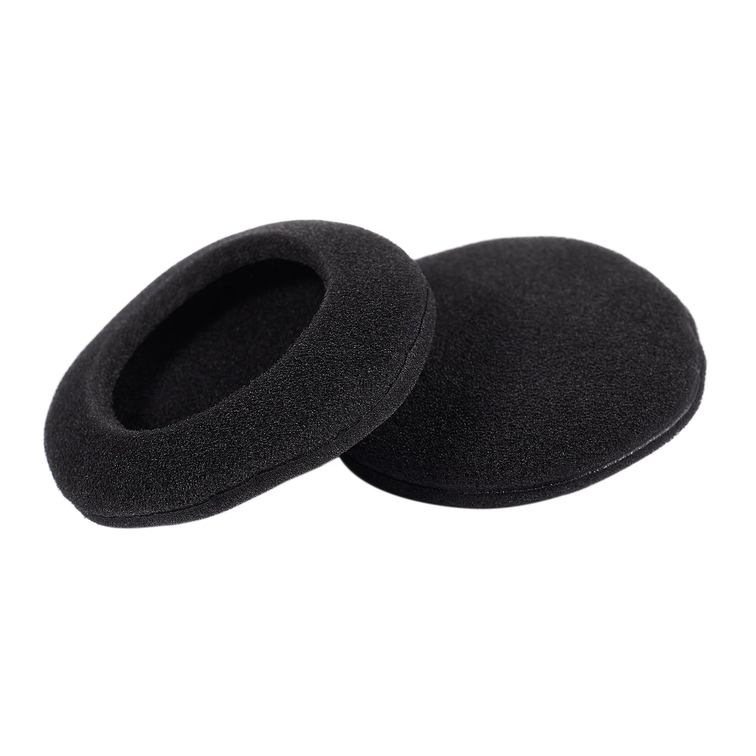 ヘッドフォン用フォームイヤーパッドカバー、ブラック、50mm、2個入りパック