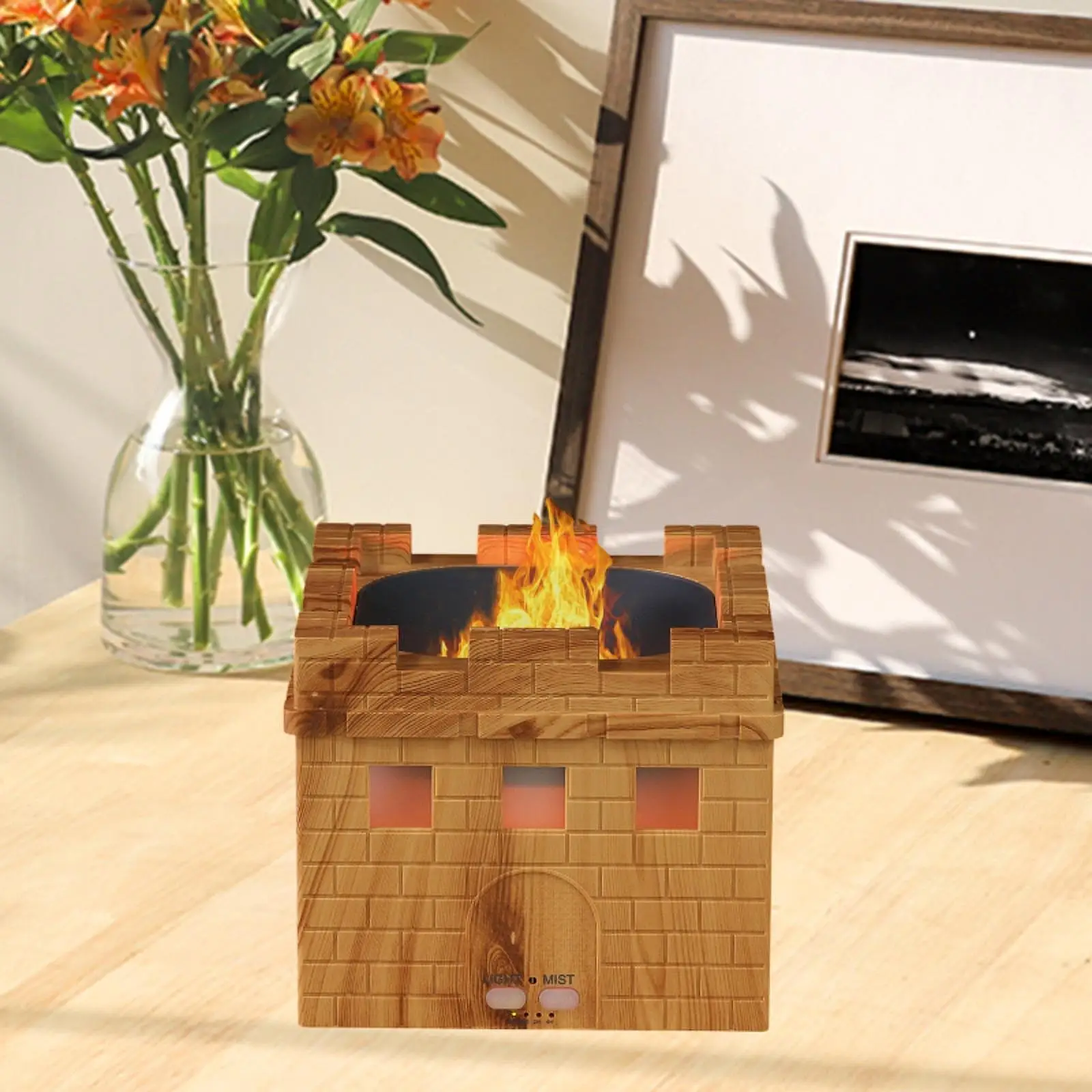 Essential Oil Diffusers Mist Humidifier Quiet with Atmosphere Light Portable for Reading Doing Yoga Sleeping Toilet Living Room