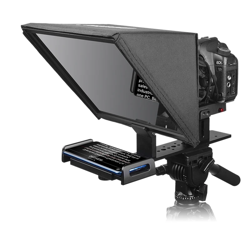 Bestview teleprompter T12S หน้าจอขนาดใหญ่กล้อง DSLR ขนาดเล็กแบบพกพาพิเศษบันทึกวิดีโอพูด teleprompter พิเศษ