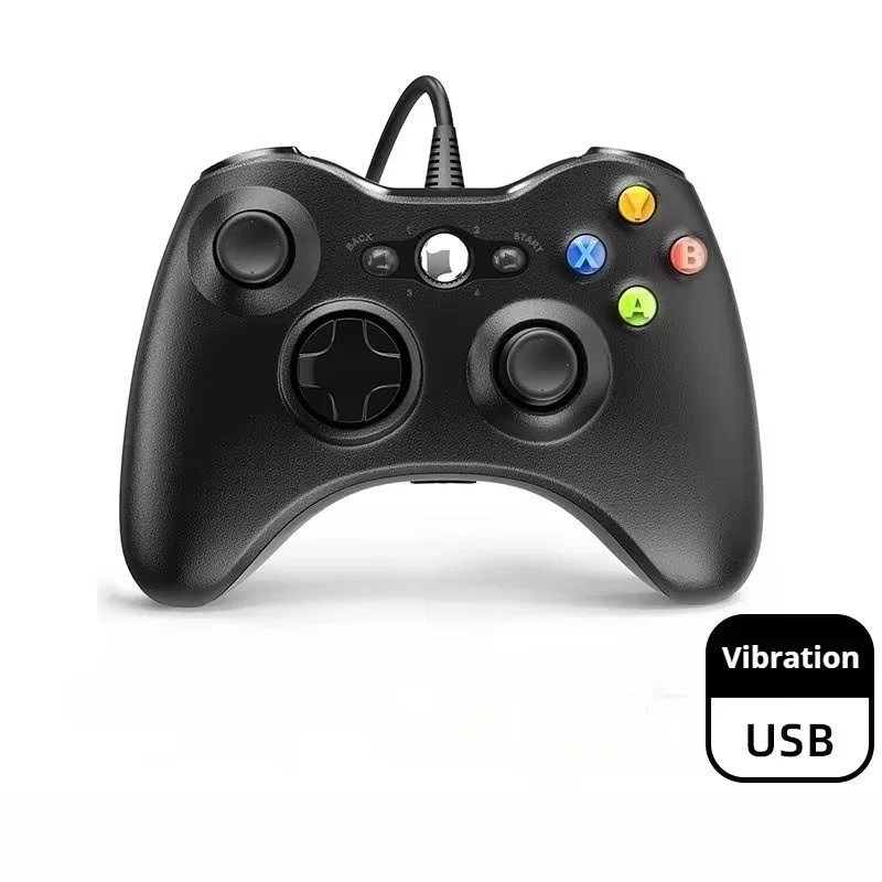 Wired Game Controller High-Precision Joystick Lightning Sensitive Steering Dual Vibration Corresponding Motor Suitable Entertain