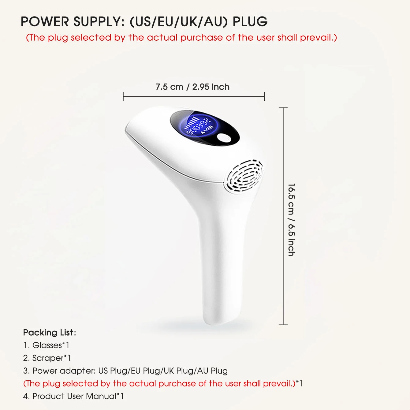 8 Stufen IPL Haarentfernung Handheld LCD Display 900.000 Blitze IPL Epilierer für Frauen Körper Bikinis Scham Professioneller Epilierer