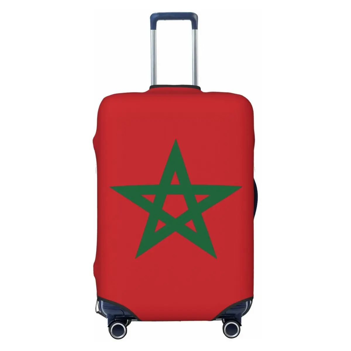 Custom Morocco Flag Luggage Cover Protector Fashion Moroccan Proud Patriotic Travel Suitcase Covers for 18-32 Inch