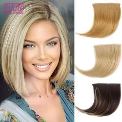 Synthetic Invisable Seamless Hair Pads Clip In One Piece 2Clips Increase hair volume Hair Extensions Top Side Cover Hairpiece