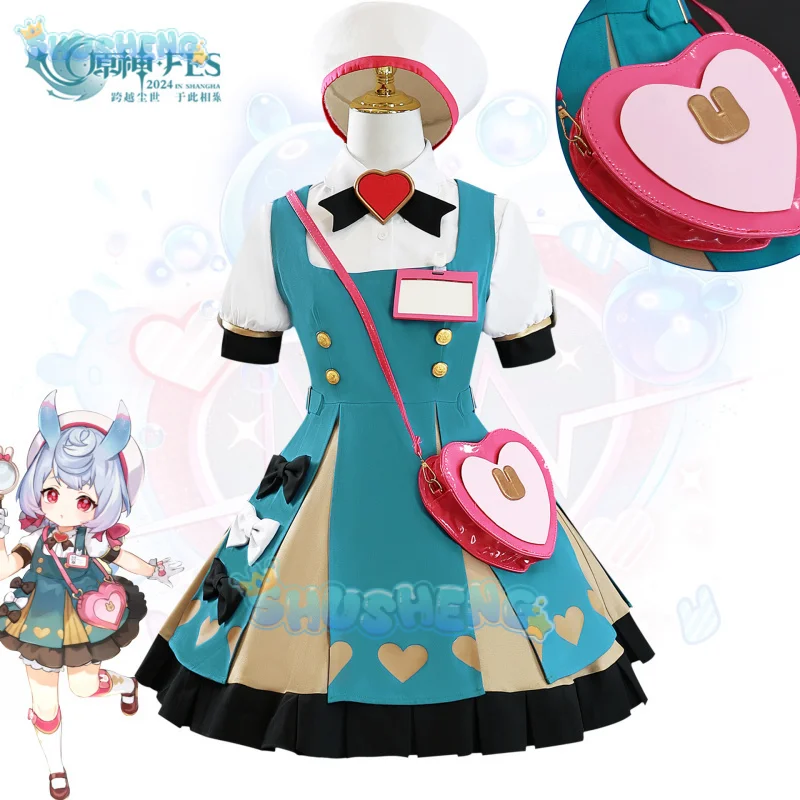 Genshin Impact Sigewinne Women Dress Cosplay Costume Cos Game Anime Party Uniform Hallowen Play Role Clothes Clothing