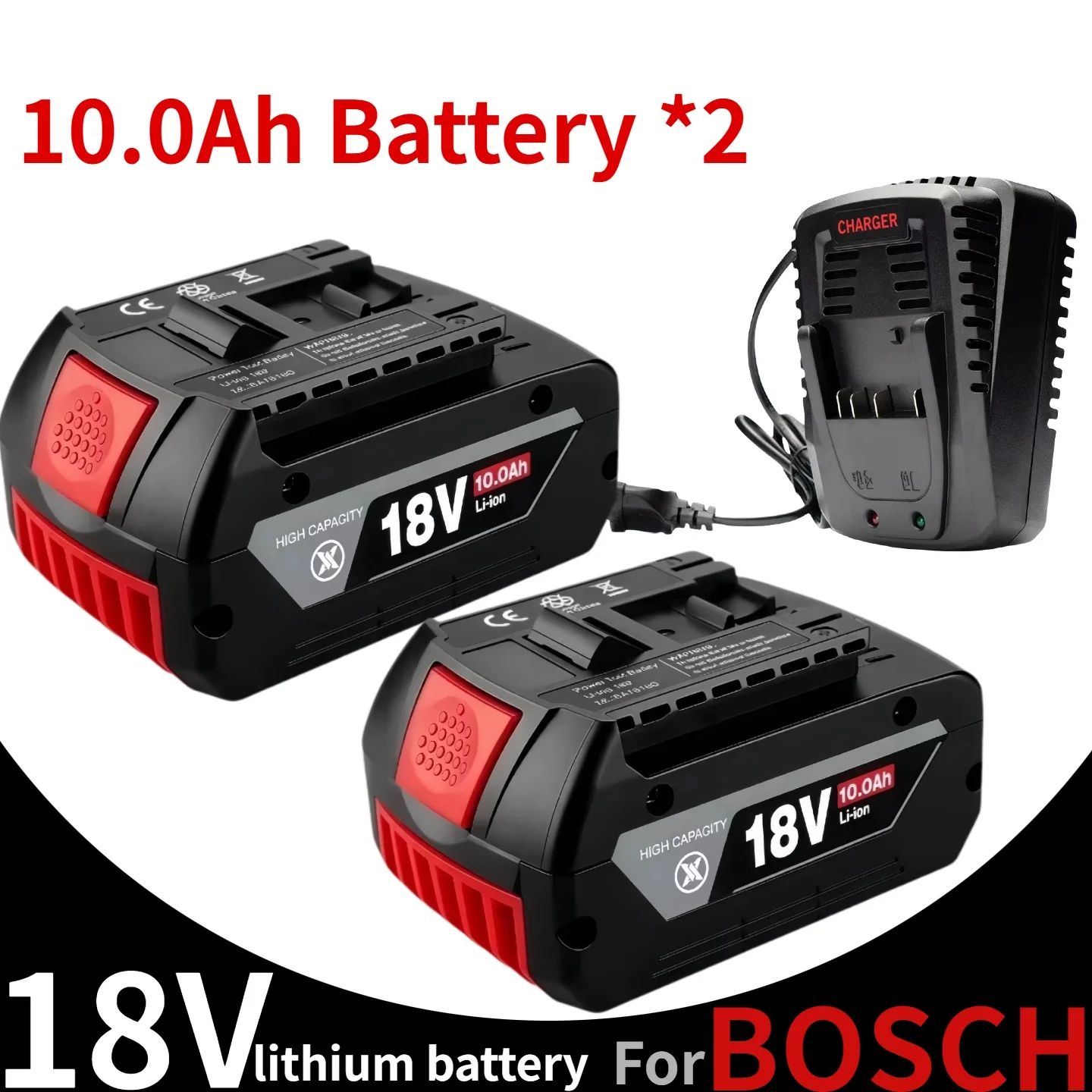 

For BOSCH Authentic 18V BAT609 BAT610 For Bosch 18V Professional 18V Li-ion Battery Drill Battery GBA18V GSR18V BAT618 BAT619
