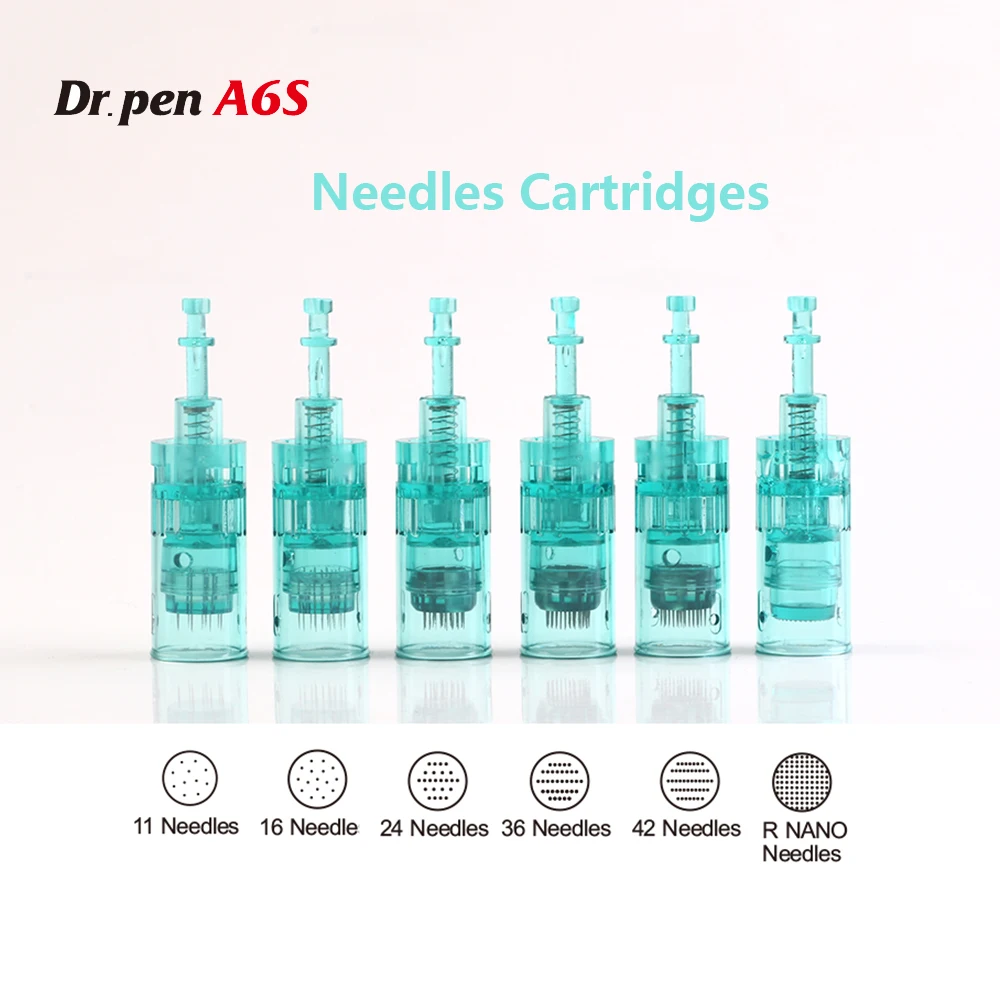 20 Pcs Dr.Pen Ultima A6S Needles Cartridges - Original Dr Pen A6S Replacement Parts MTS Needle 11/16/24/36/42 Pins/Nano