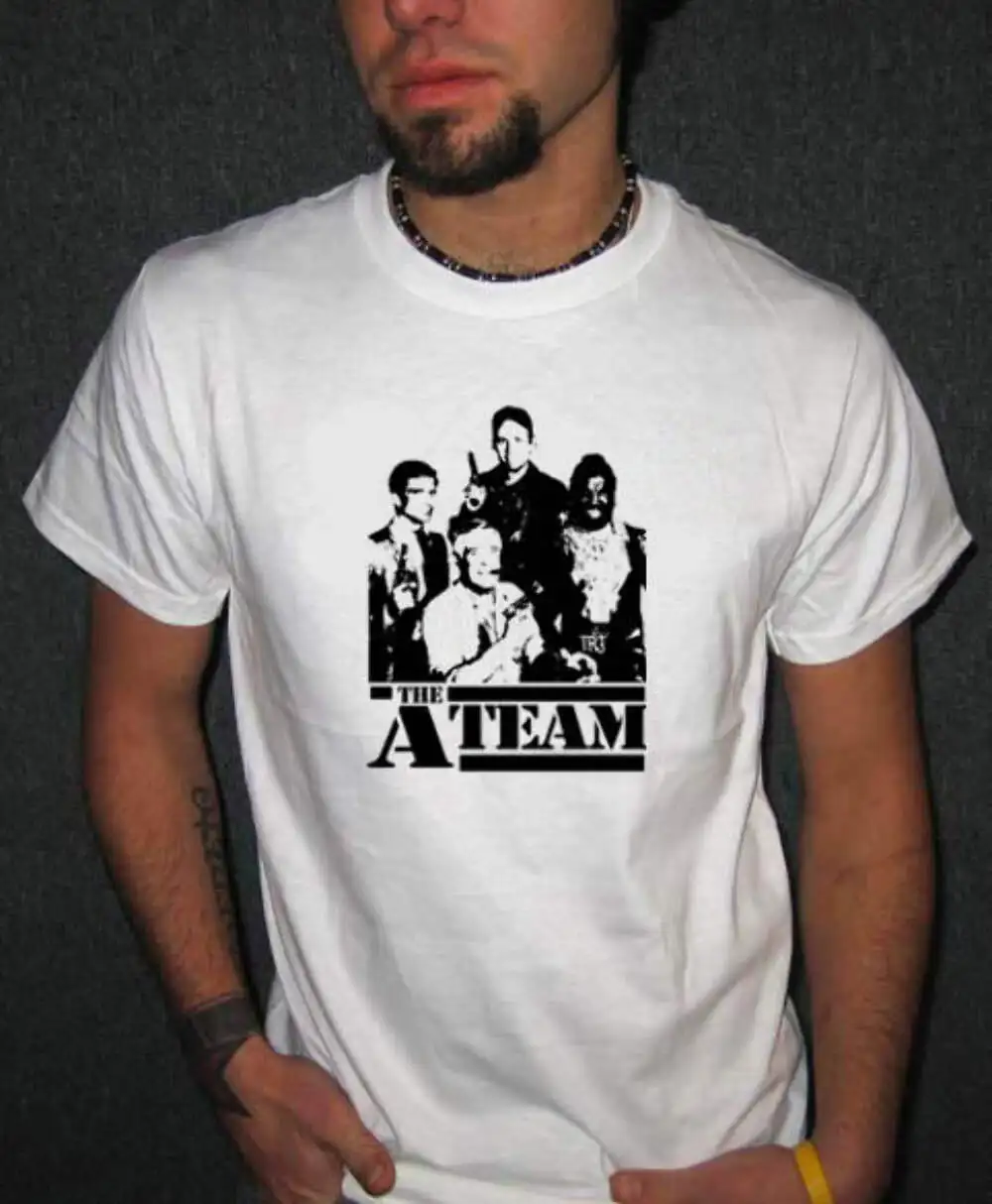 تي شيرت A-Team Mr. T - تي شيرت Retro Vintage 80s Action TV Show WB
