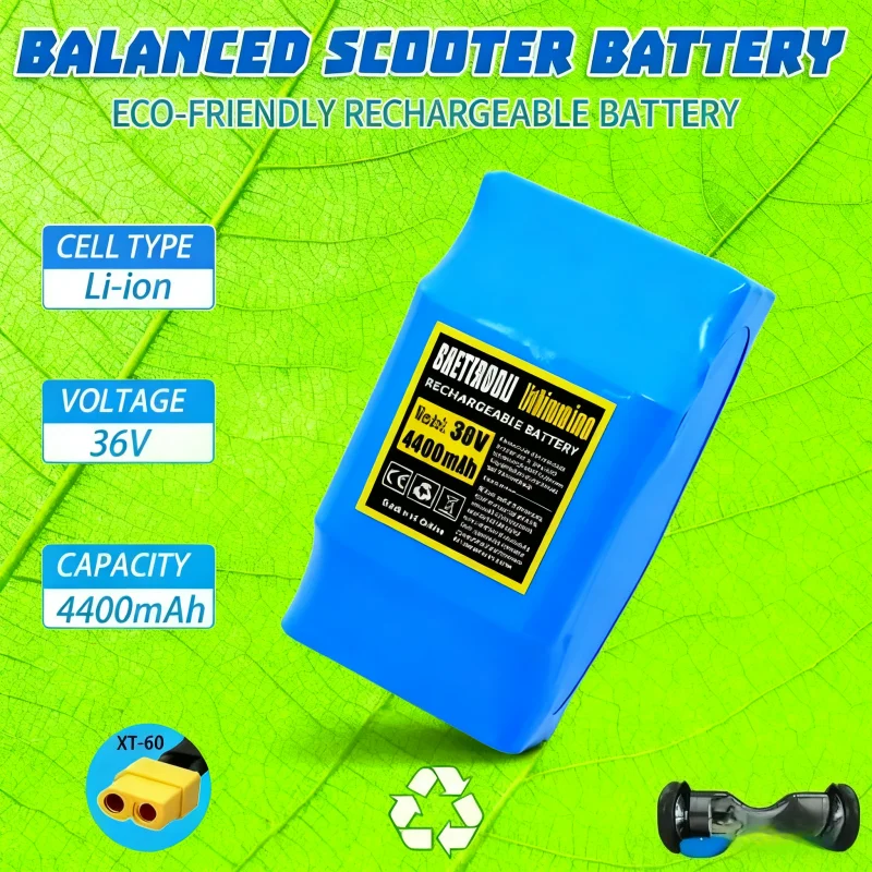 

10S2P 36V 4400mAh Lithium Ion Battery for Hoverboard Self Balancing Scooter, CHETERDOLI Battery Pack with Enhanced Performance