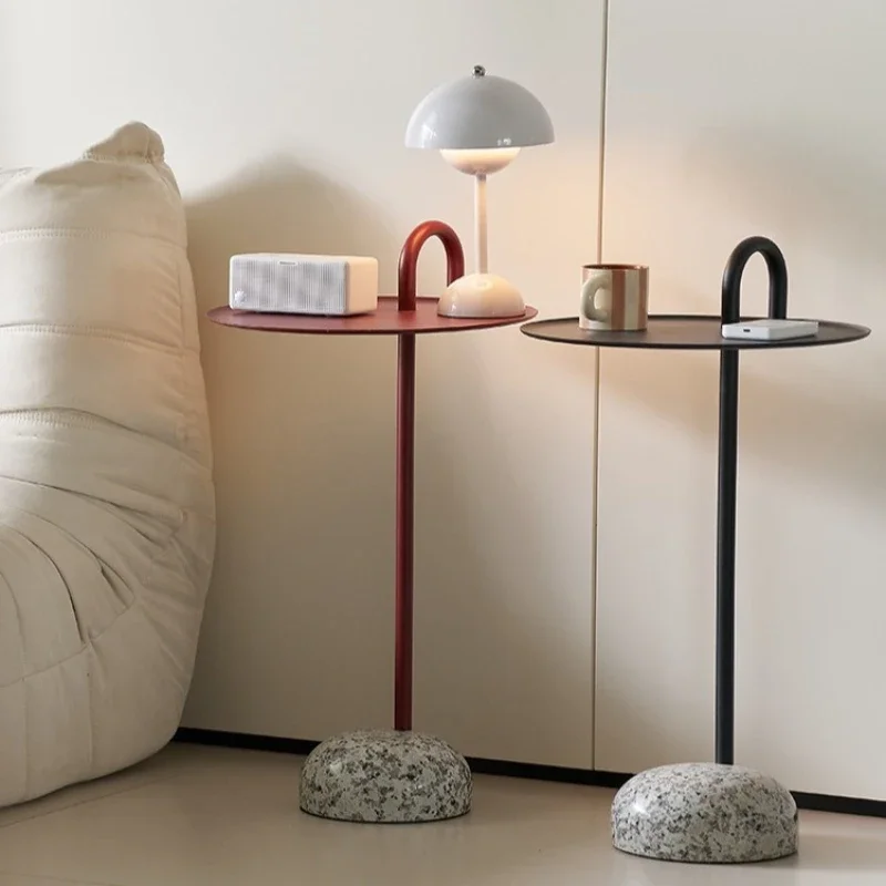 New Model Small Apartment Living Room Sofa Hand Side Table Marble Coffee Table Bedside Small Table Premium Premium