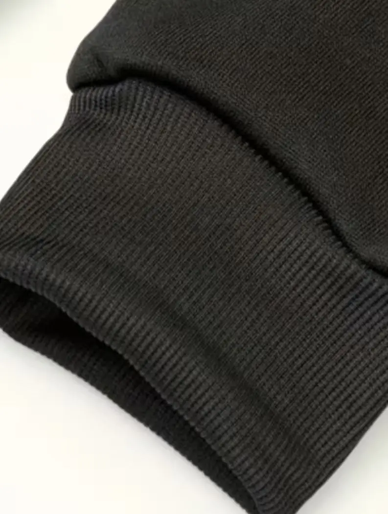 Herren Retro-Stil Kapuzenpullover mit Schnürung, locker geschnittener Langarm-Pullover in Unifarben-Design für Herbst und Winter. – Detail 9