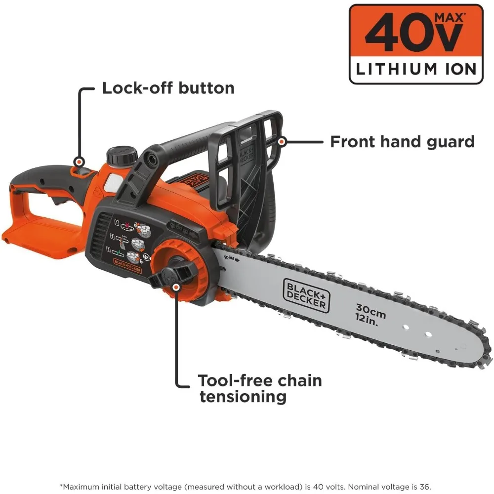 40V MAX* Cordless Chainsaw, 12-Inch (LCS1240)