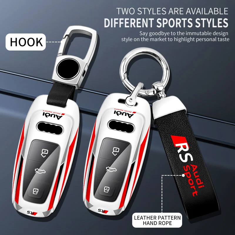 Fashion Car Remote Key Case Cover Bag For for Audi a6 a3 a7 c8 a8 D5  q7 q8 Q4 s6 s7 s8 RS E-tron GT key housing accessories