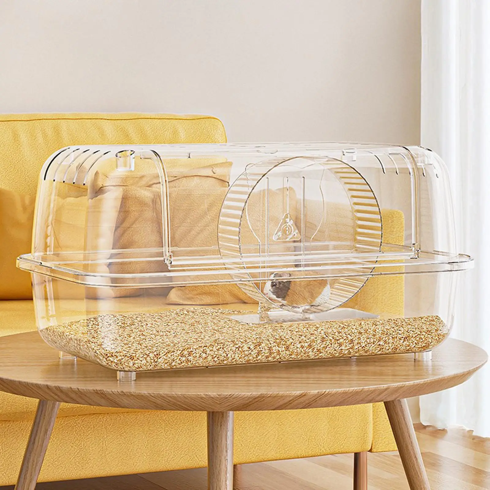 

Gerbils Guinea Pigs Cage Habitat Enclosure Spacious Ventilation Transparent Case for Cage Pour Hamster