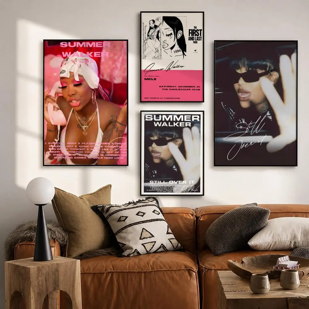 R&B Singer Summer Walker   Poster HD poster wall art self-stick no-residue for home cafe office great gift