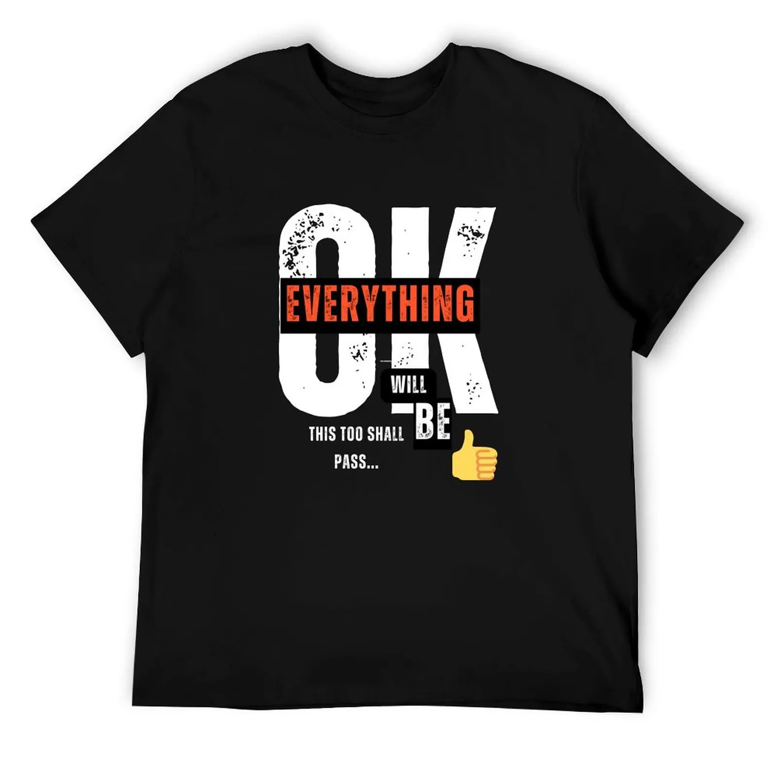 

Футболка «Все будет ок», мужская футболка, хлопковые футболки с рисунком, мужская футболка из 100% мужская футболка, хлопковая футболка