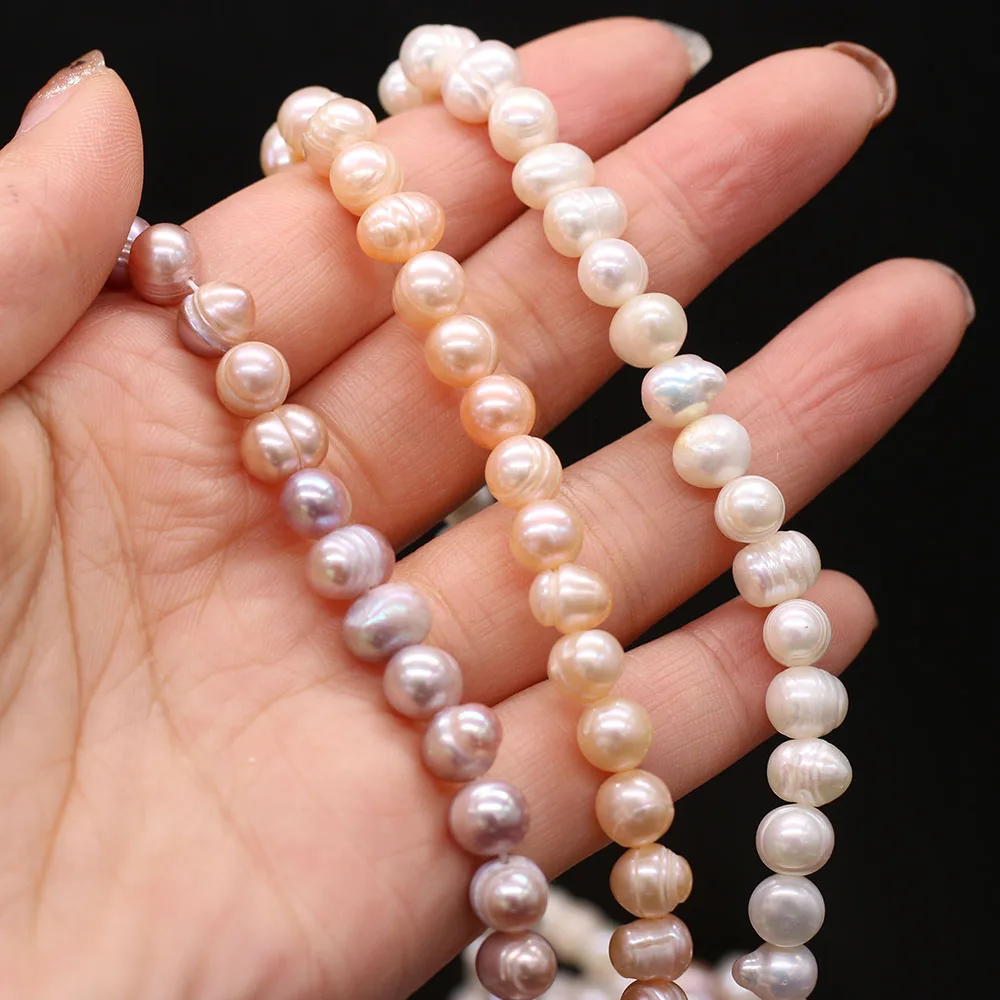 

A Level Natural Zhuji Freshwater Culture Pearl Beads Loose Oval Pearl Bead for Jewelry Making Diy Necklace Bracelet Accessoires