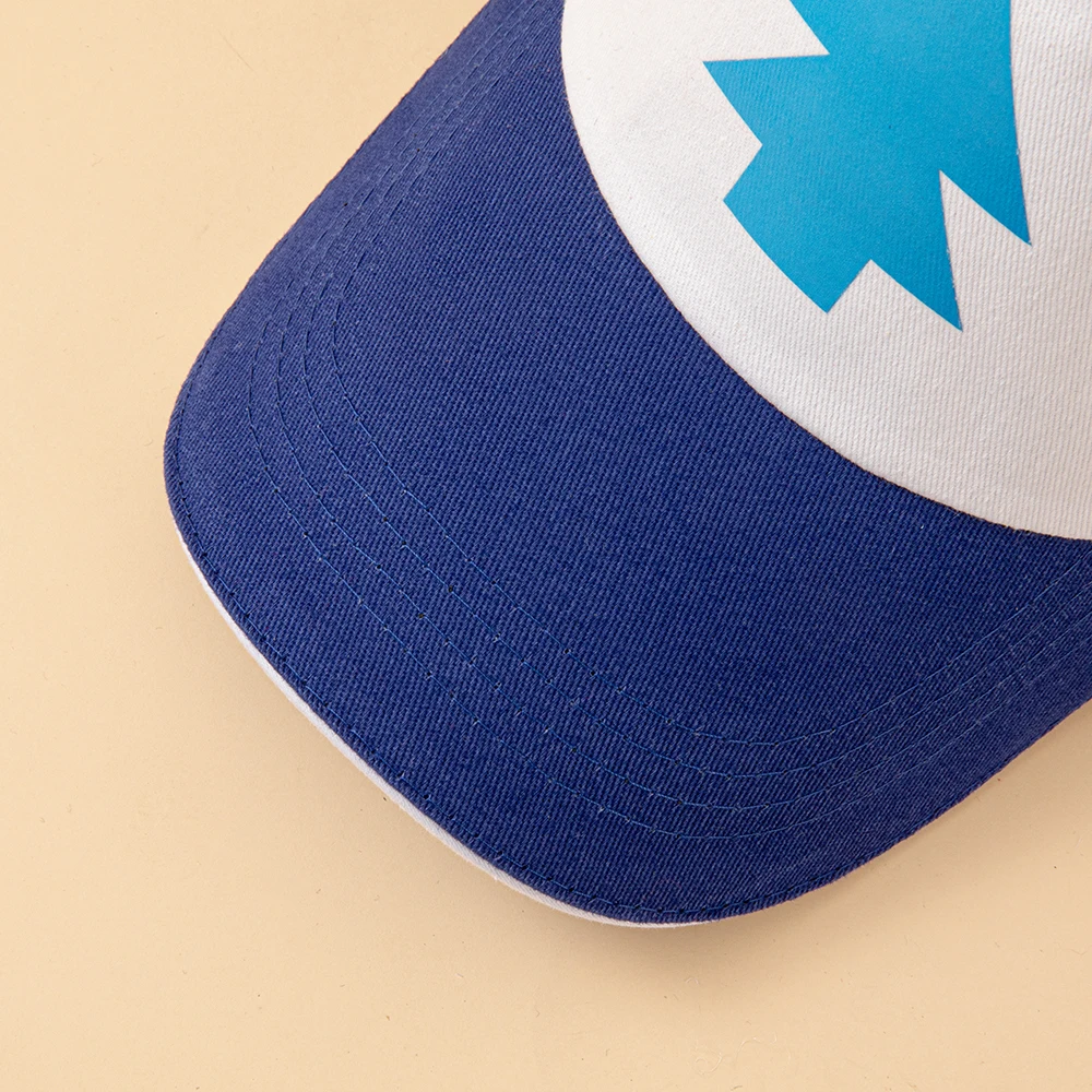 Anime Gravity Falls Dipper Pines Blue Pine Tree Print Trucker-Mütze für Herren und Damen, Cartoon-Cosplay, verstellbare Baseballkappe für den Außenbereich – Detail 9