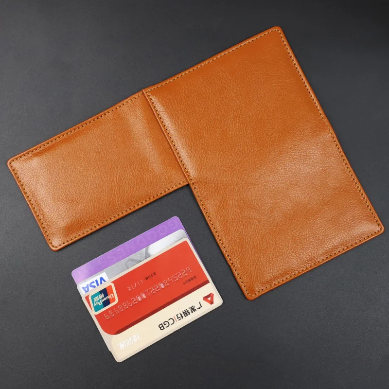 

Genuine Leather ID Card Holder Driver License Cover Soft Leather Ancient Design Fashion Card Case Slim Wallet