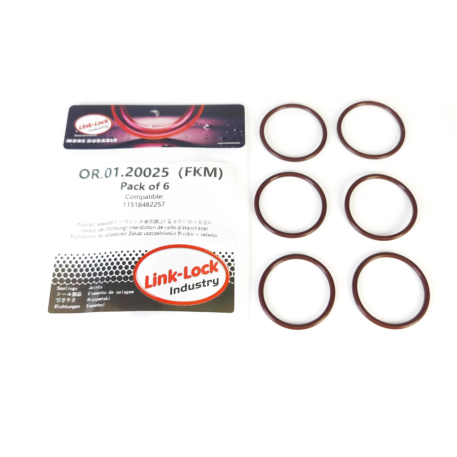 6PCS Fkm Viton OR.0…