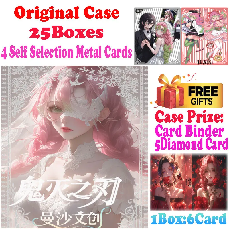 

2025 Newest Case Wholesale Mansha Culture Demon Slayer Acrylic Colored Paper Card Waifu Shinobu Playing Card CCG TCG Art Gift