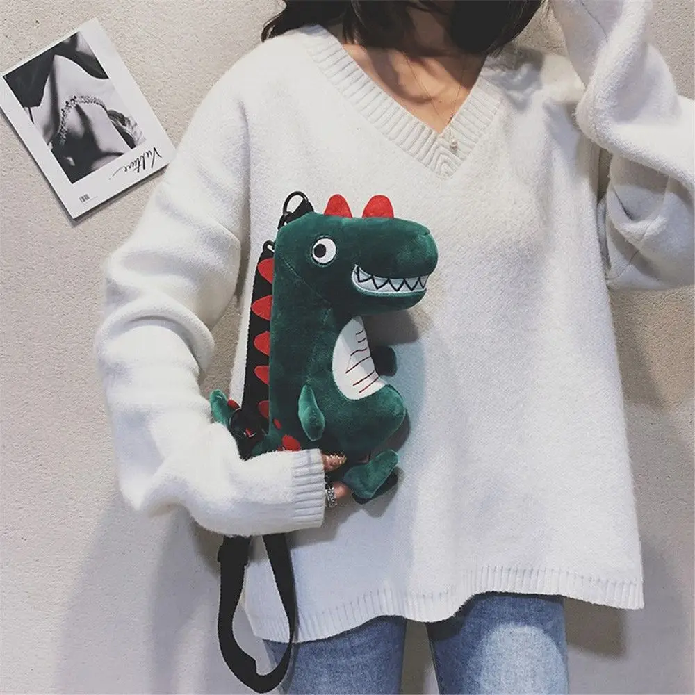 Cute Dinosaur Children Backpack Cartoon Plush Toy Bag Gift for Kids Travel Shoulder Bag For Toddler Preschool Kids