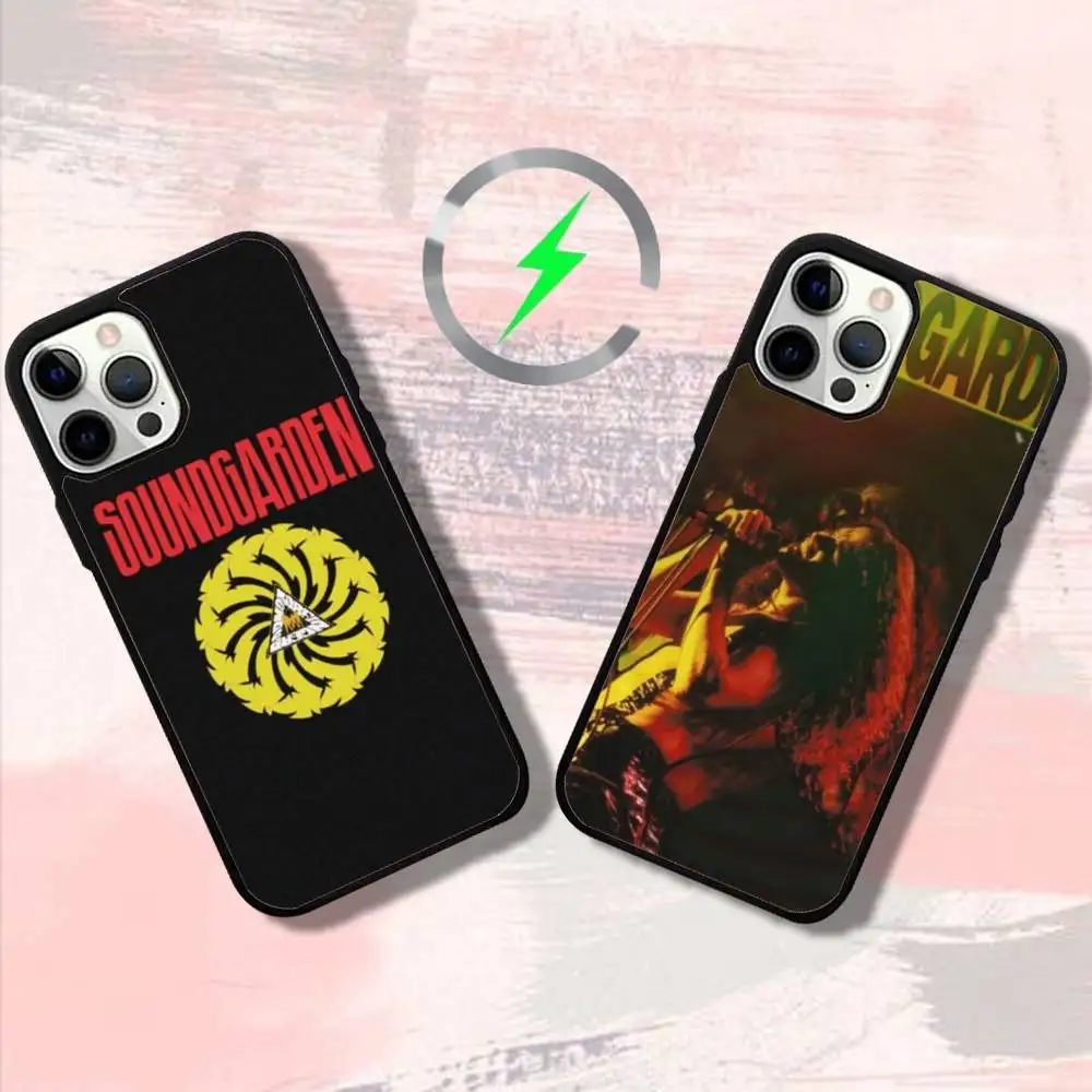 

S-Soundgardens Band Phone Case For iPhone 17,16,15,14,13,12,11,Pro,Max,Plus,Mini,SE4,E Magnetic Magsafe Wireless Charging