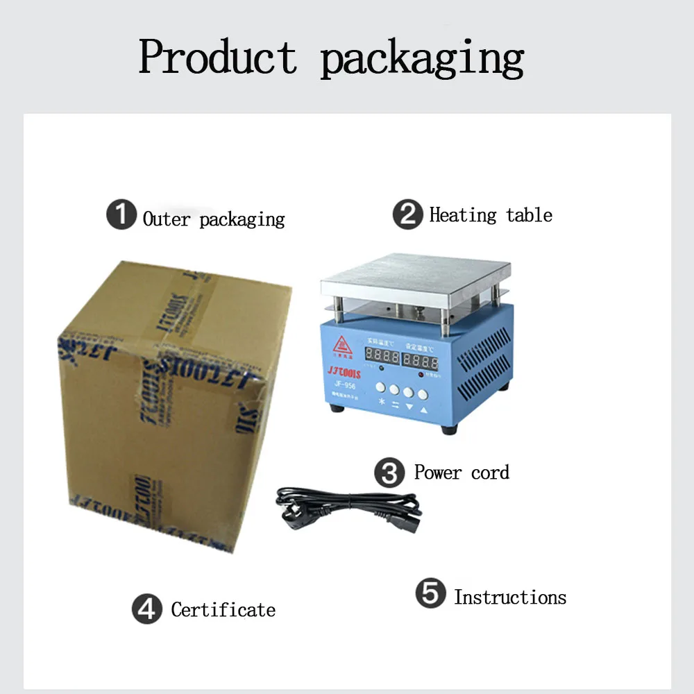 220V Heating Table Solder Station Heating Plate LED Lamp Bead Welding Table Adjustable Temperature