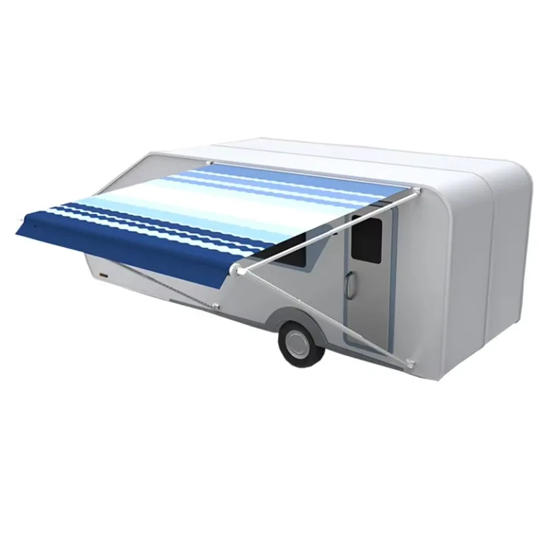 Portable RV Car Awning Large Waterproof Design Manual Operation Sun Protection Aluminum Alloy Summer Roof Rack for Cars Outdoor