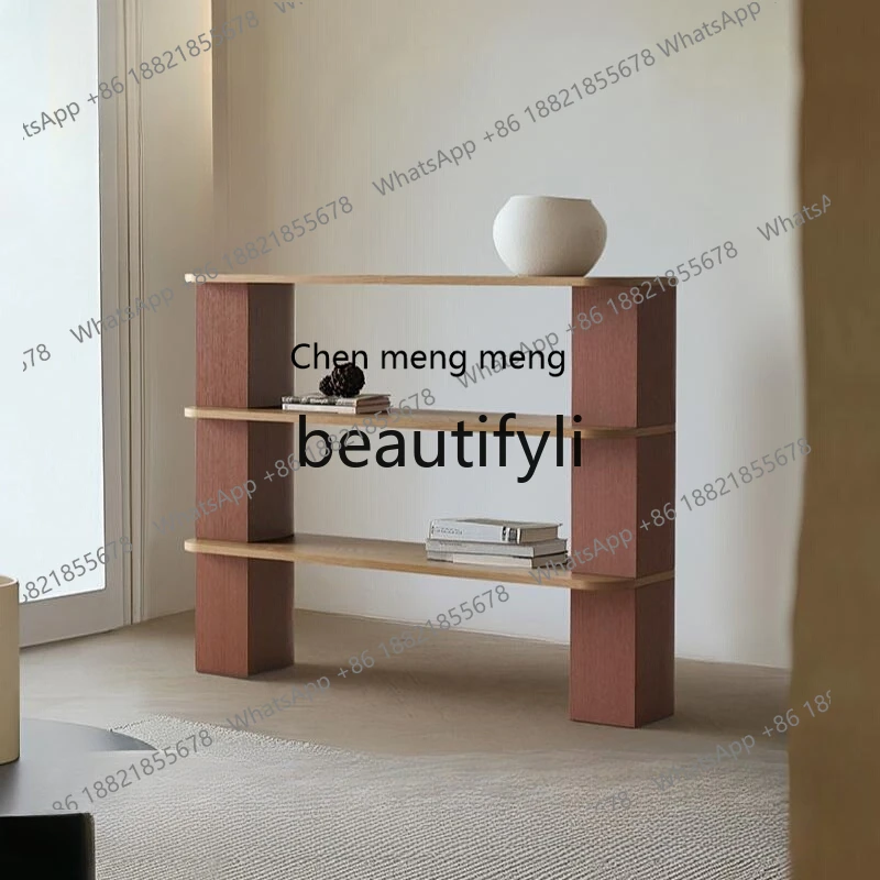X Bookshelf Floor-standing Storage Rack Small Apartment Wall-mounted Multi-layer Organizer Double-sided Partition Display Rack