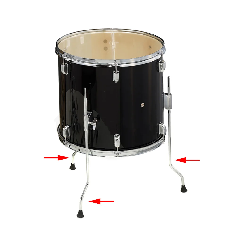3pcs Floor Tom Drum Leg, Tom Feet Bracket Holder Anti-slip, Tom Drum Stand Feets Replacement