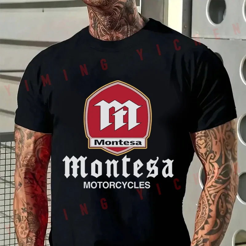 Montesa Motorcycle Print T-Shirt Motorrad Fans New Fashion Summer Cotton Men Short Sleeve O-Neck Tees