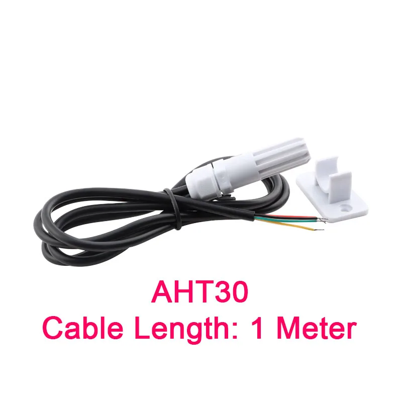 AHT10 AHT20 AHT30 Temperature and Humidity Sensor Module I2C High Precision Temperature and Humidity Meter Probe with Cable