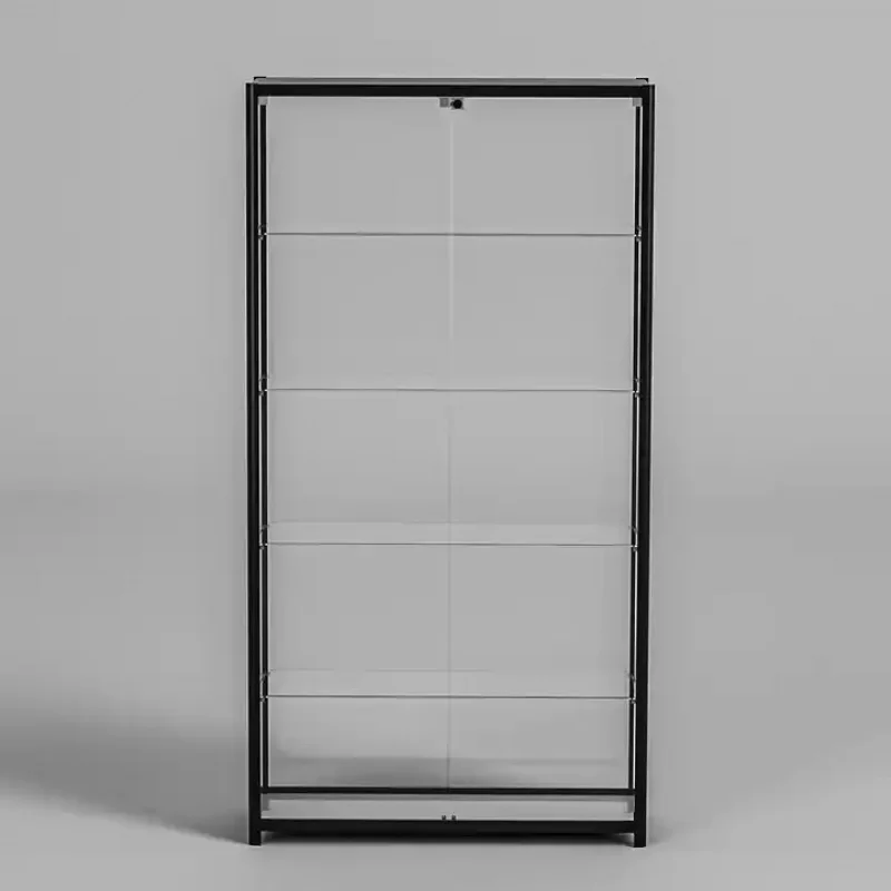 

Custom. tempered glass showcase display cabinets lockable display showcase