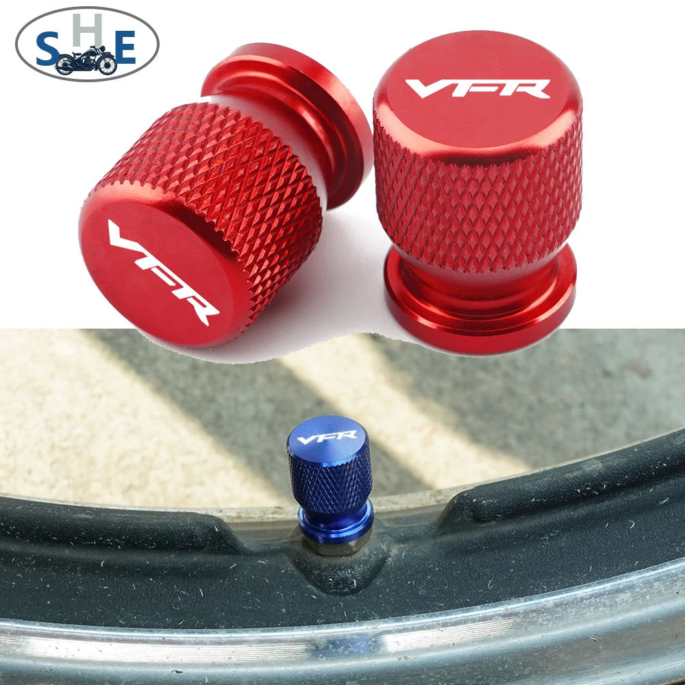 For HONDA VFR 400 750 800 800F Fi/W1 VTEC 1200F 1200X Crosstourer 1200 Motorcycle CNC Wheel Tire Parts Valve Stem Caps Cover 