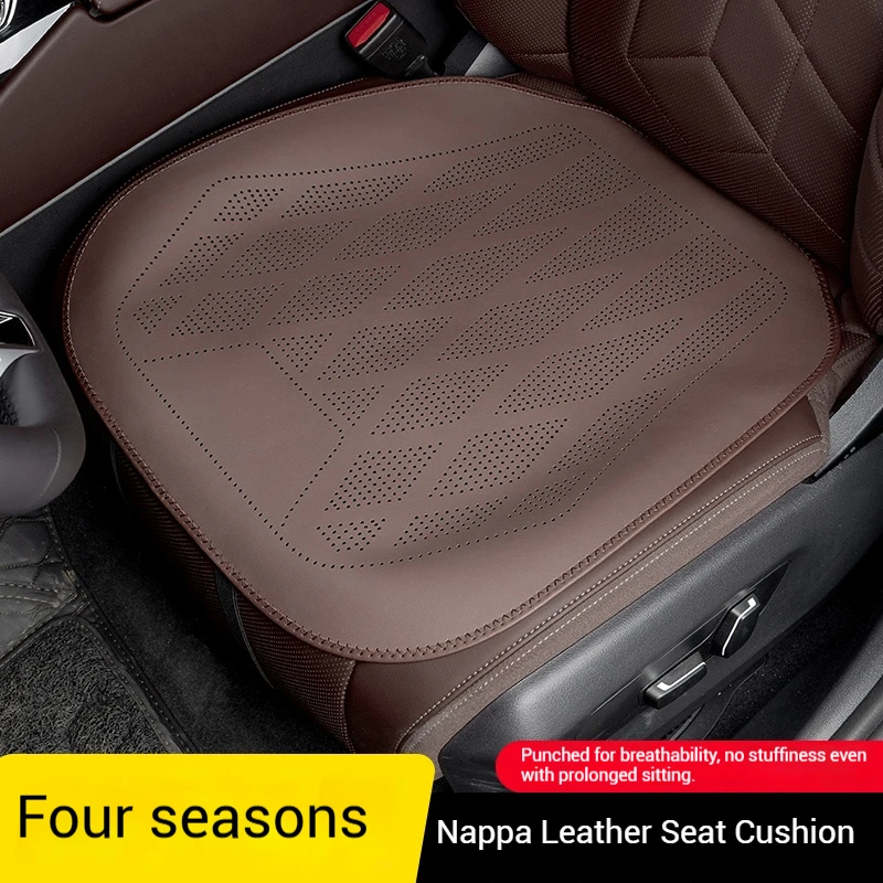 Car Nappa Leather Ventilated Seat Cushion Car Seat Cover  For Acura Integra ILX NSX MDX RDX TSX RSX auto Interior Accessories