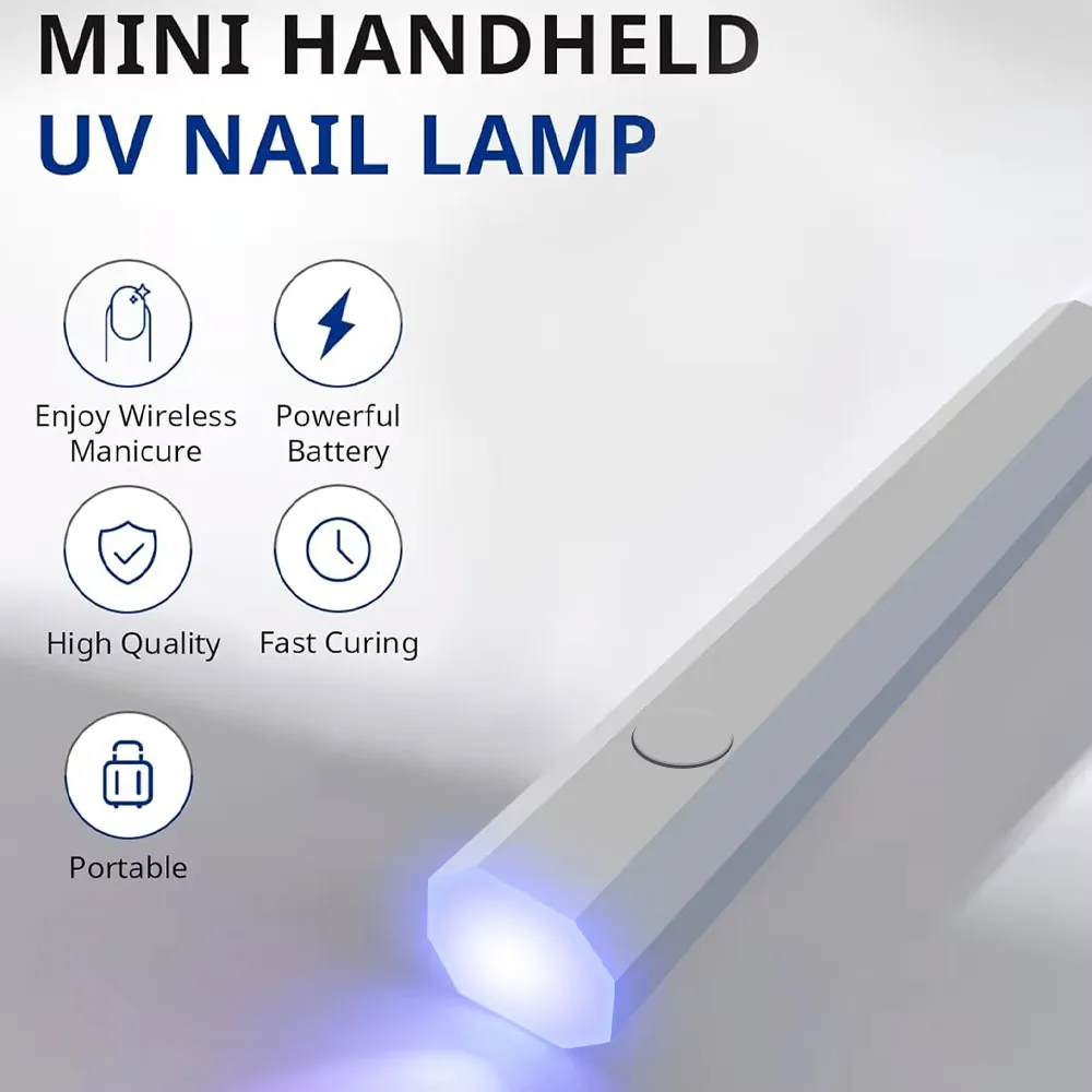 Timerable UV LED Nail Lamp with Adjustable Bracket Base , Professional Nail Dryer for Fast Curing and Gel Nails view 2