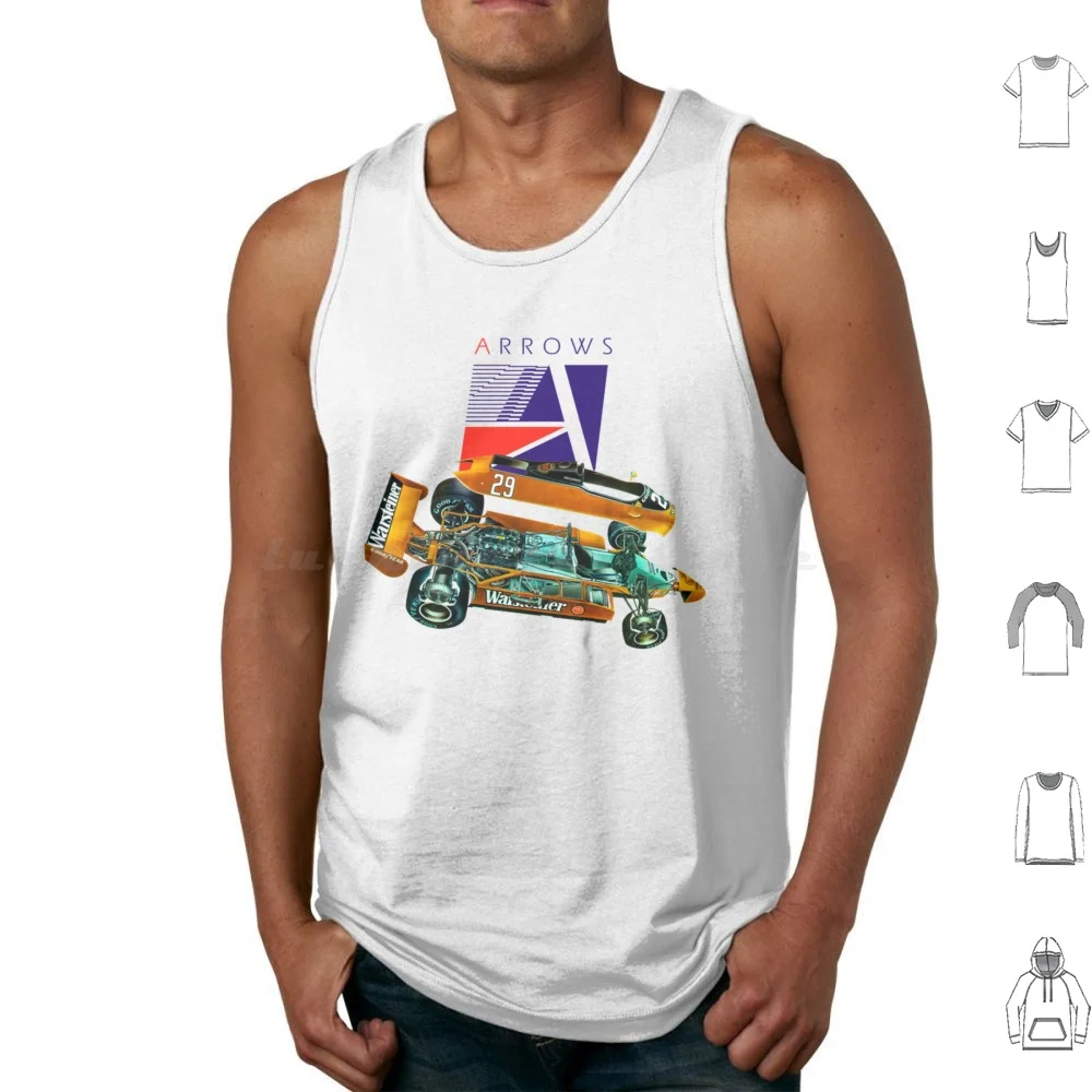 British Grand Prix Race Car Footwork Arrows With V8 Engine. Cutaway Automotive Art Tank Tops Vest Sleeveless Canadian