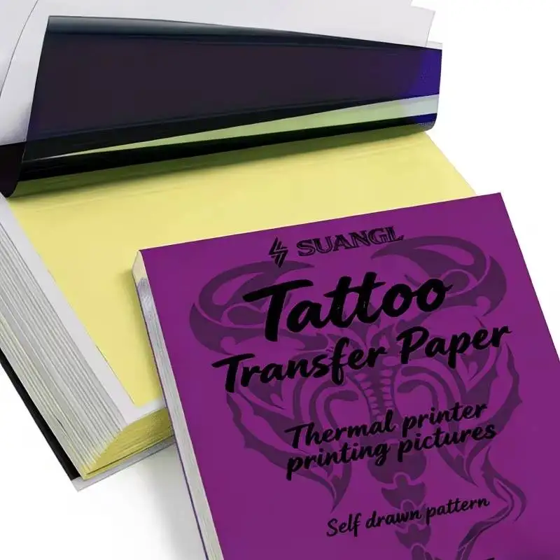 

Tattoo Transfer Paper A4 Size for Thermal Printers Clear Patterns Long Lasting Professional Tattoo Supplies for Artists Studios