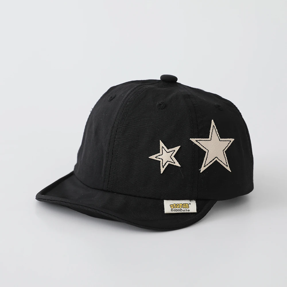 Korean-style fashionable embroidered star quick-drying soft-brimmed baseball cap - ideal for casual outings and sun protection view 2