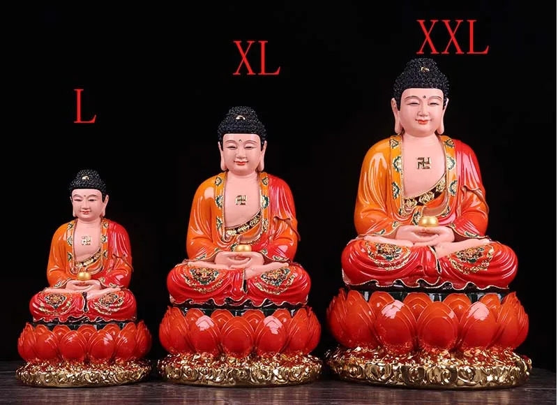 Wholesale Buddhism figure Sakyamuni Buddha Southeast Asia HOME shop Propitious Prosperity FENG SHUI Worship statue