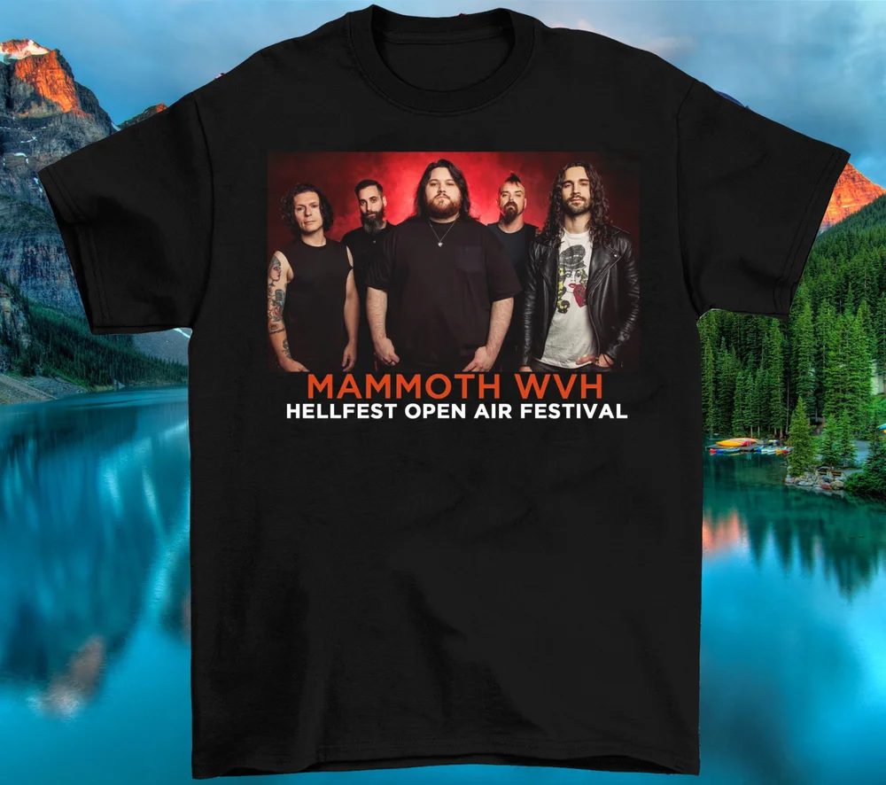 Mammoth WVH - Hellfest 2024 Heavy Cotton T เสื้อสําหรับชายขนาดเต็ม DI107